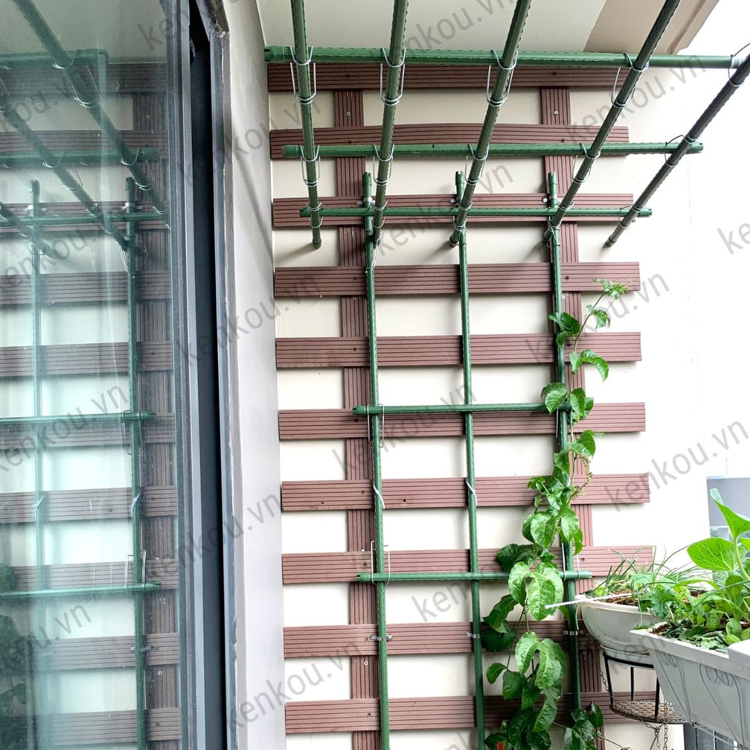 Thanh làm giàn Combo 10 thanh D8mm x 1.5m Hàng Chính Hãng DAIM Nhật Bản lõi thép bọc nhựa - giàn mướp, đậu, dưa leo
