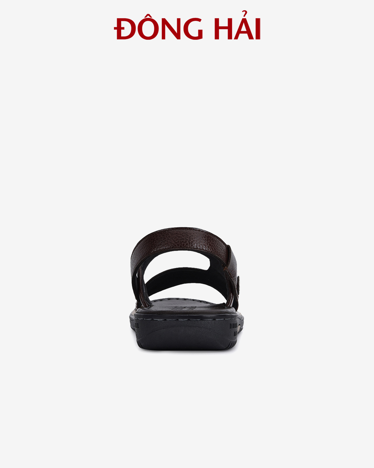 Sandal nam da bò Đông Hải quai ngang thiết kế bản to nam tính dễ phối trang phục - S1131
