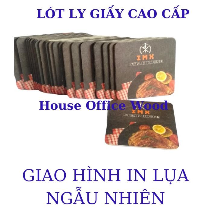 Lót ly giấy tiện dụng, lót ly thấm hút nước, sử dụng cho gia đình, tổ chức sự kiện. Tấm lót cốc cao cấp - Tròn D9cm