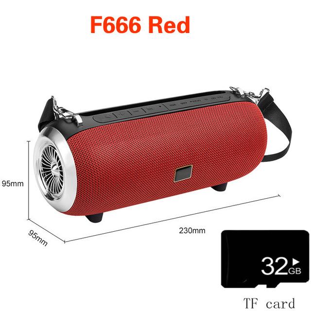 Loa siêu trầm mạnh mẽ Radio Portable FM Wireless High Power Caixa de Som Bluetooth Loa âm thanh Hộp âm thanh Blutooth cho BASS BAFAFLE Màu