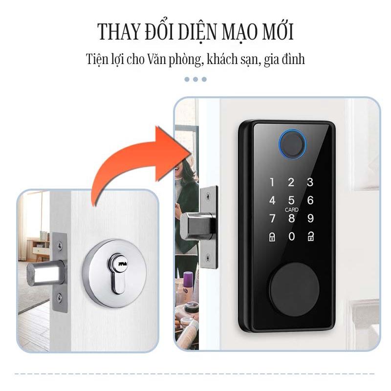 Ultralock DS01 Chốt khóa vân tay tự động, thay thế khóa cóc truyền thống dễ dàng