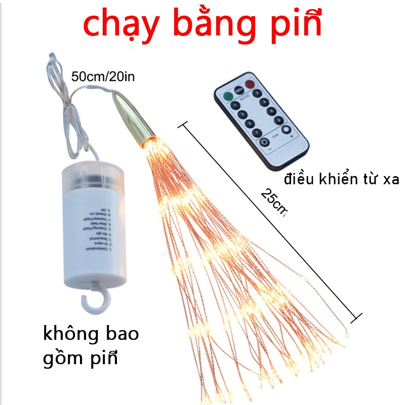 Dây Đèn Led Hình Hoa 8 Chế Độ Kèm Điều Khiển Từ Xa Dùng Trang Trí