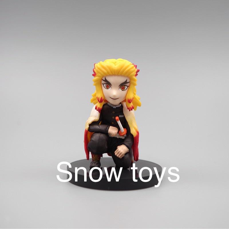 Mô hình Kimetsu No Yaiba - Mô hình thanh gươm diệt quỷ - Set 4 trụ cột Tokitou Giyuu Shinobu Rengoku - Cao 6,5cm