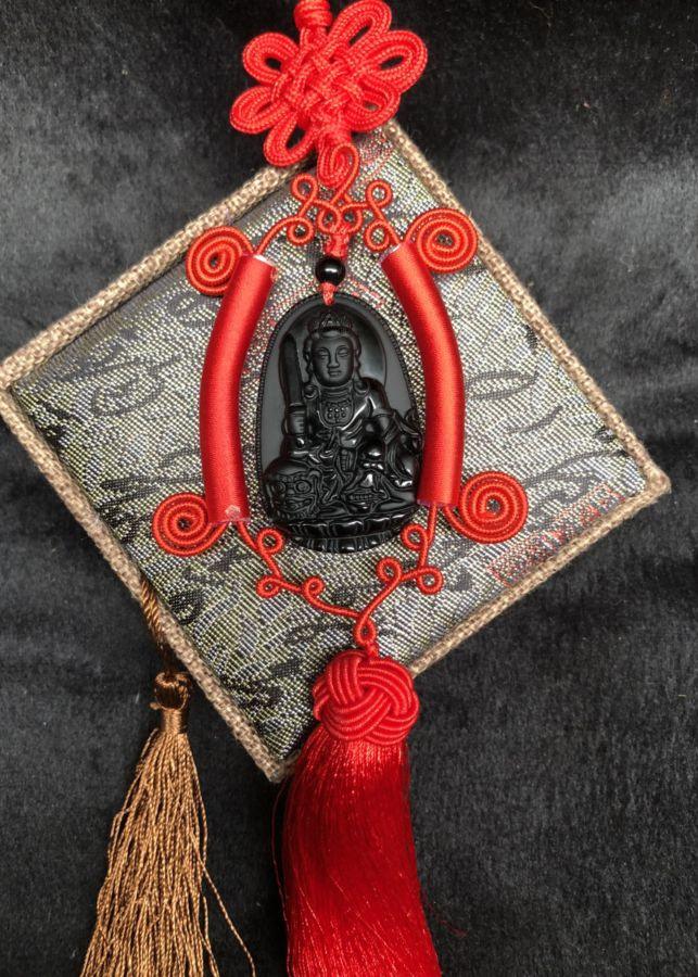 Treo Ô Tô Phật Văn Thù Obsidian tuổi Mão