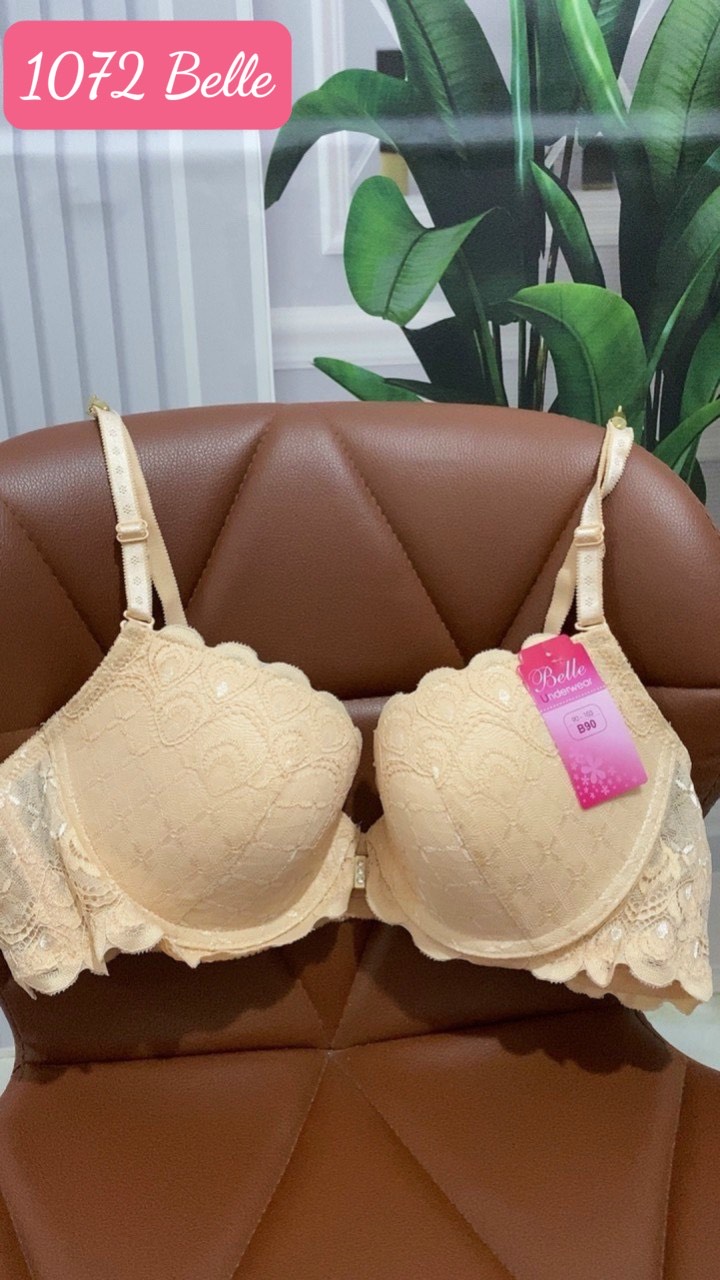 Áo Lót Nữ Mút Mỏng Ren Có Gọng Cài Trước Belle 1072 – Gợi Cảm, Tôn Dáng