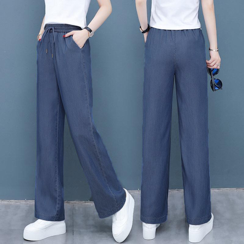 Quần Jeans nữ rủ Lưng Thun-JGIAYDAI