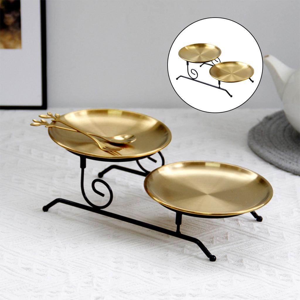 Iron Serving Tray Assemble Vanity Tray Home Decor for Cake Cookie Display