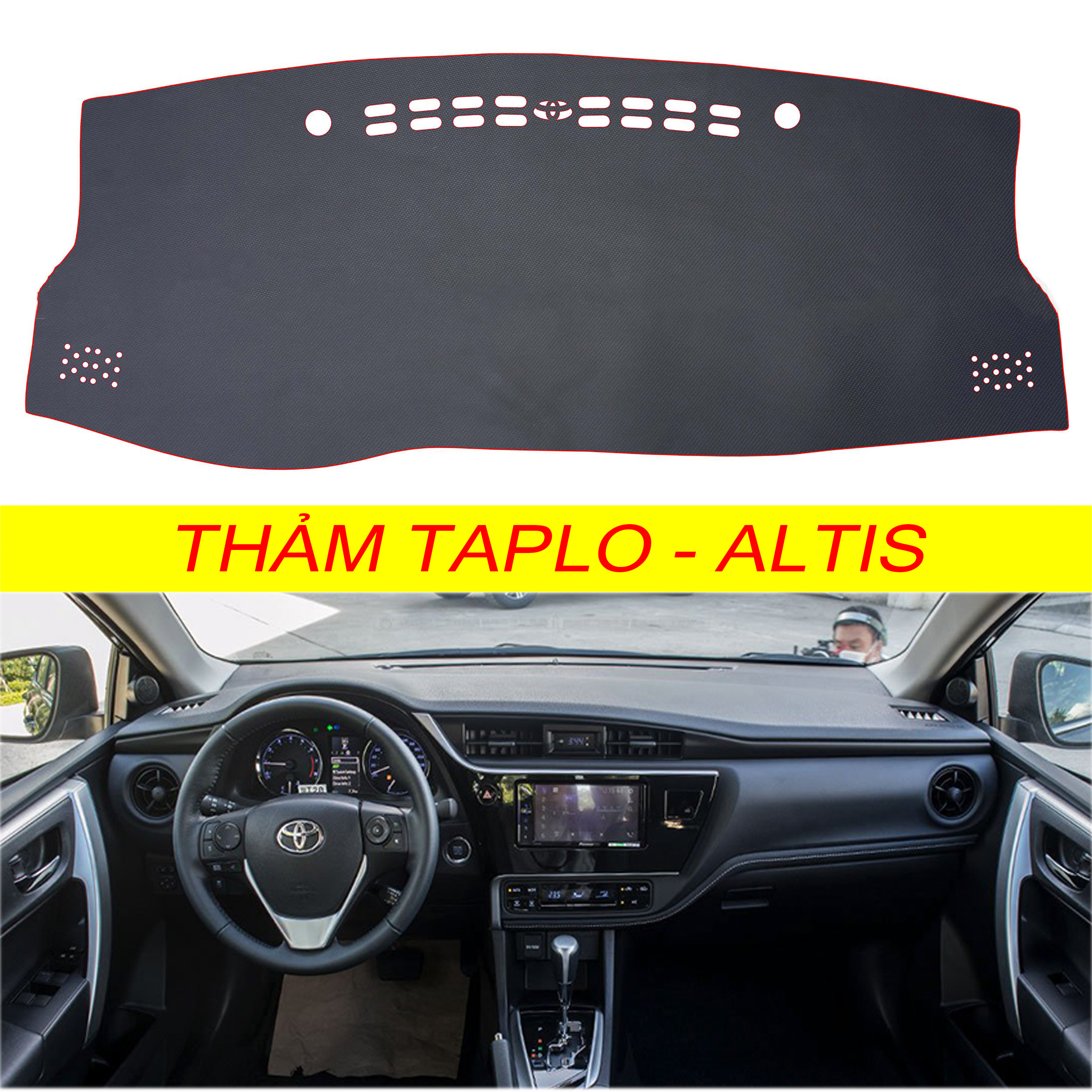 Thảm taplo da cacbon,vân gỗ, da lộn, da pu mới nhất chuẩn form