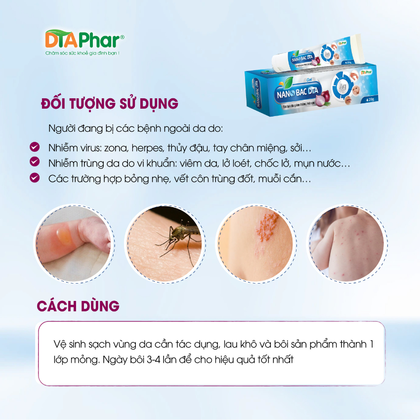 NANOBAC DTA GIÚP GIẢM THÂM MỜ SẸO NHƯ MỤN CHỨNG CÁ, BỎNG, HAPES, LỞ MIỆNG