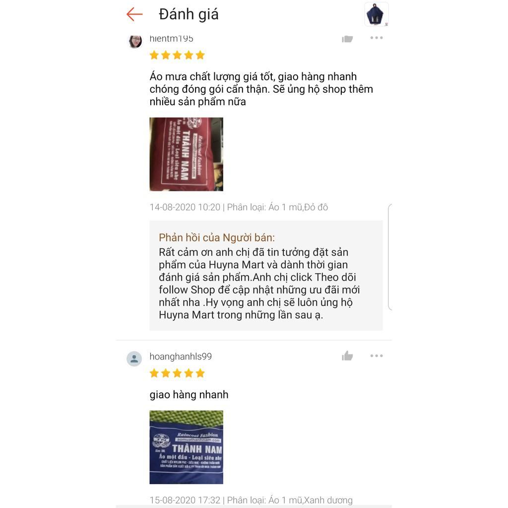 Áo mưa cánh dơi vải dù siêu dai loại trơn