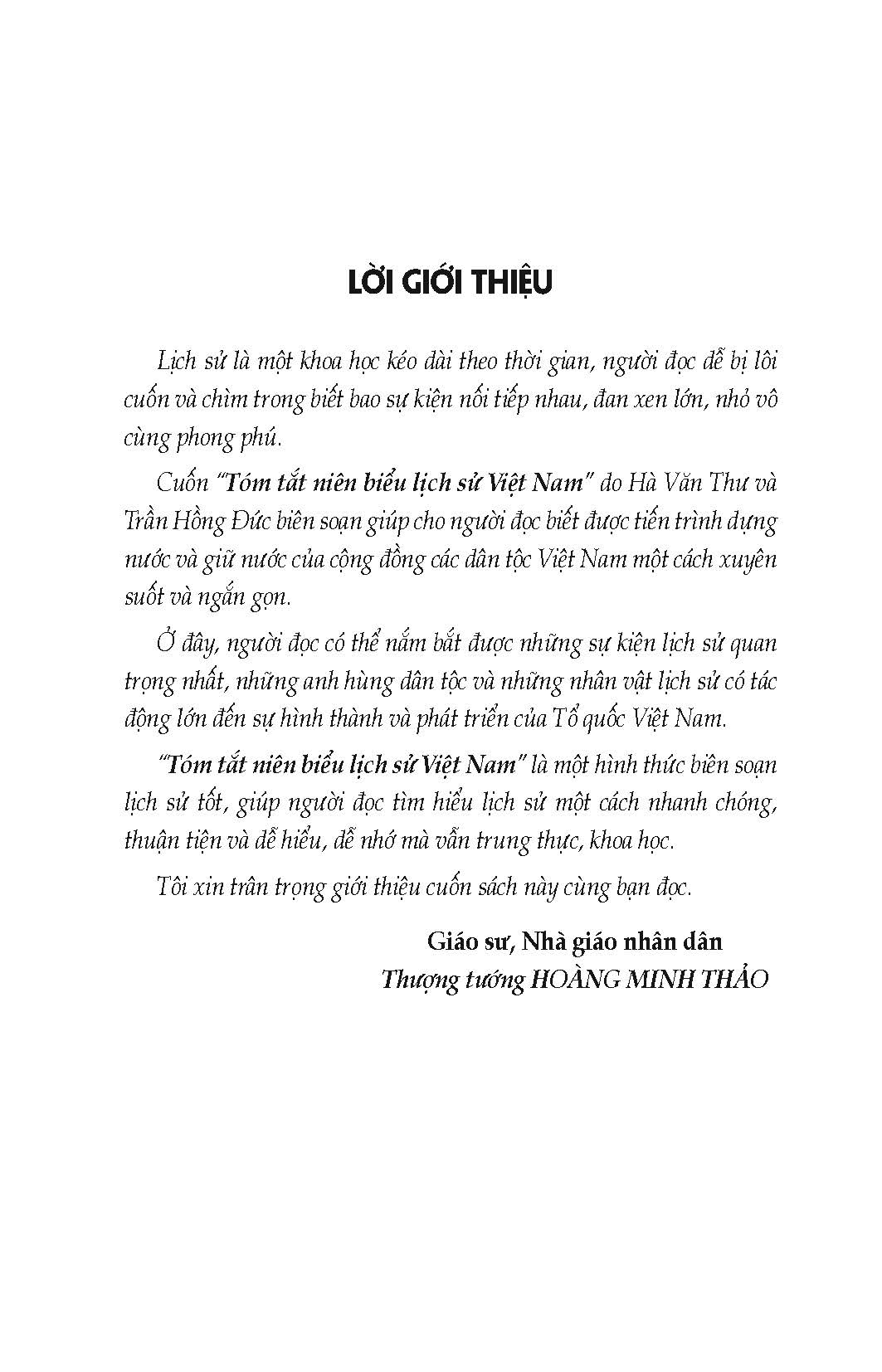 Tóm Tắt Niên Biểu Lịch Sử Việt Nam (Tái bản)