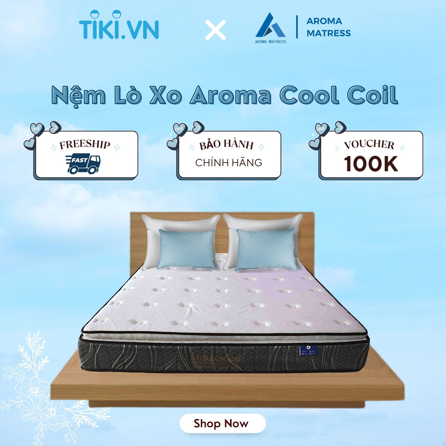 Đệm lò xo túi Aroma Cool Coil