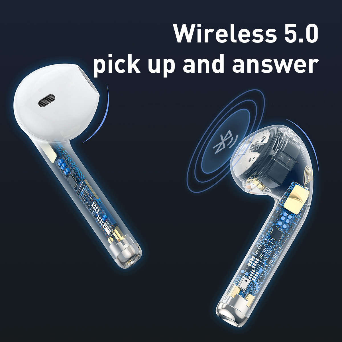 Tai nghe không dây Baseus Encok True Wireless Earphones W04TWS (Earbuds Mini, New Model 2020, TWS) - Hàng Chính Hãng