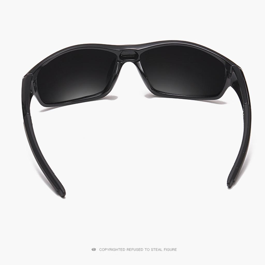 5xCycling Polarized Goggles Bike Outdoor Sports Anti-UV Sunglasses Black