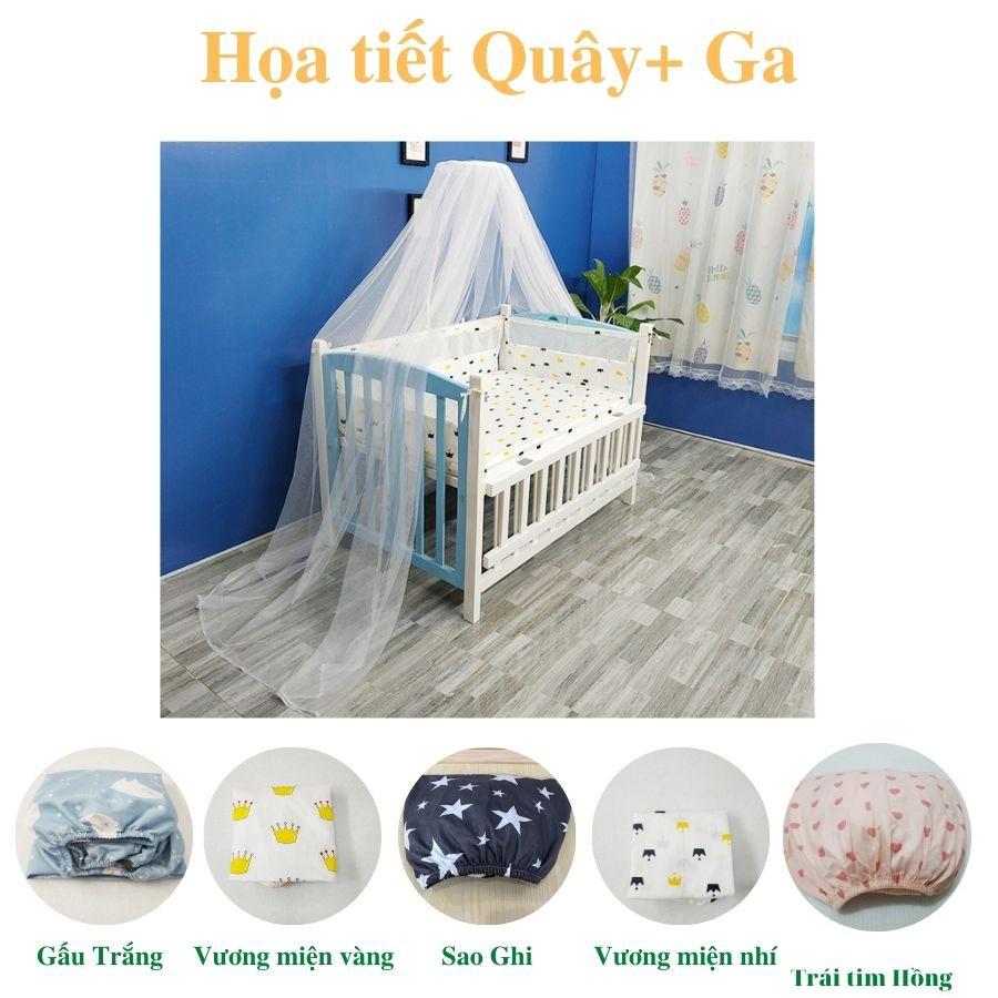 Combo Quây cũi lưới 3D cho bé kích thước đa dạng- Full phụ kiện thương hiệu GoldCat- Bảo hành 3 năm