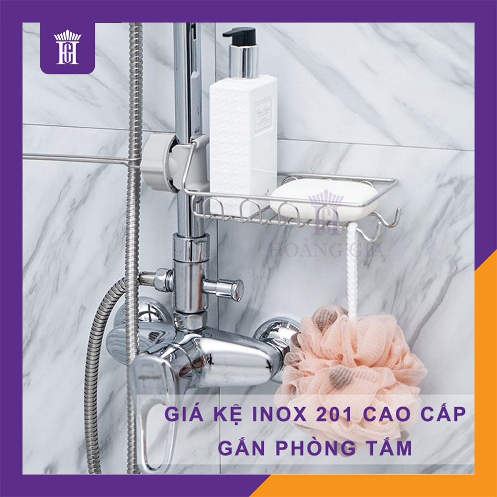 Giá Treo Inox Phòng Tắm Kệ Inox Treo Ống Nước Vòi Sen Nhà Tắm Hoàng Gia