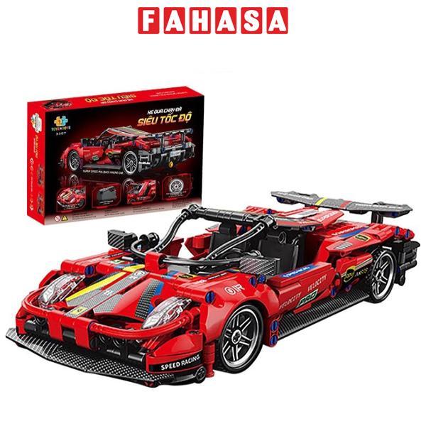 Đồ Chơi Lắp Ráp Xe Đua Chạy Đà Siêu Tốc Độ - Super Speed Pullback Racing Car - Toys&amp;Joys 3307 (513 Mảnh Ghép)