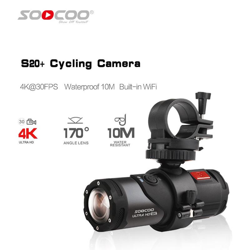 Camera Hành Động Chống Nước 4K WiFi Mũ Bảo Hiểm Video Camera Cho Xe Máy Xe Đạp Xe Đạp Mũ Bảo Hiểm Moto Máy Quay Thể Thao Cam SOOCOO S20