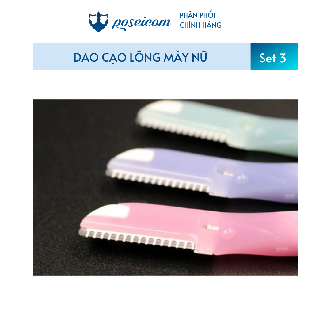 Set 3 Dao Cạo Lông Mày Nữ Kai Can For Women Eyesbrow Poseicom 4901331017827