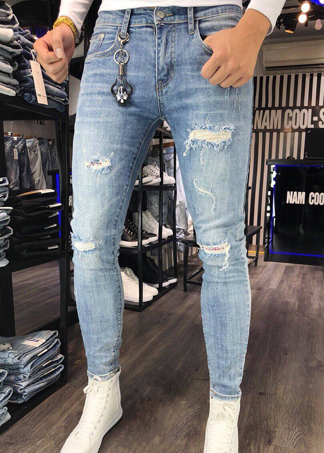 Quần jean nam trơn