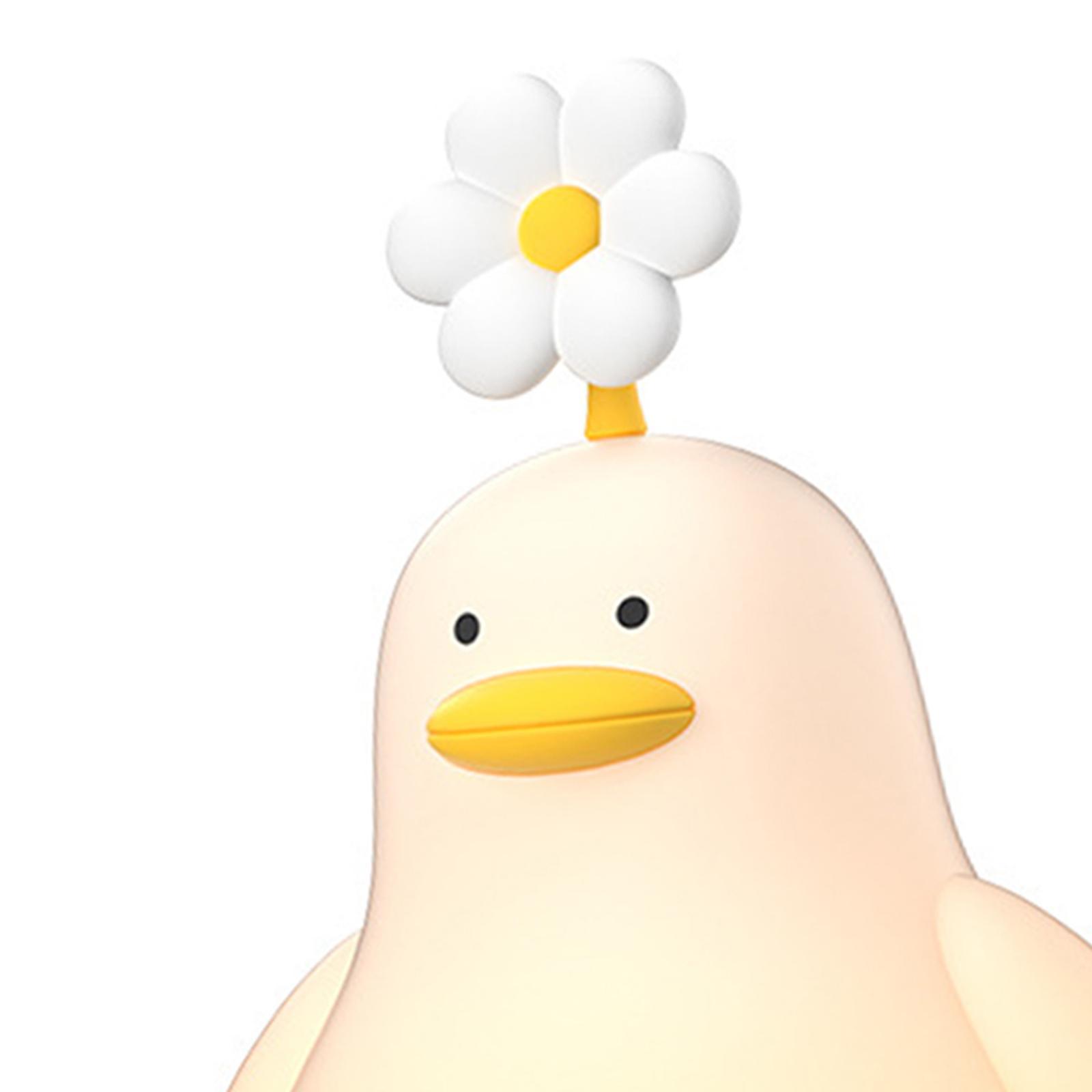 Duck Lamp Rechargeable 3 Brightness Adjustable Silicone Night Light for Kids
