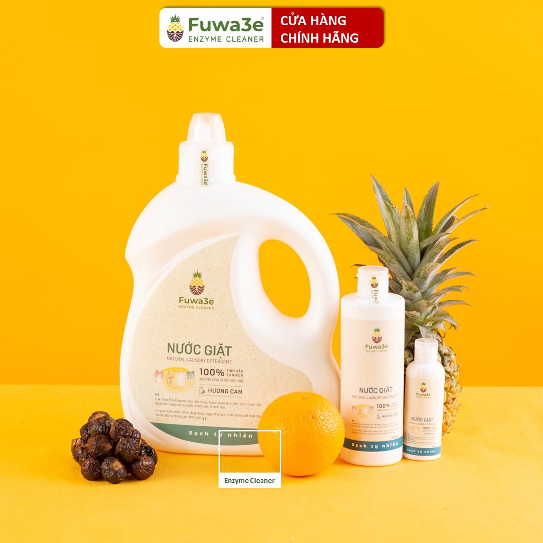 Nước giặt xả hữu cơ enzyme sinh học từ vỏ dứa Fuwa3e 3L