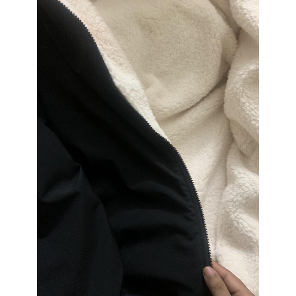 Áo khoác unisex lót lông cừu ̀  ̂́  Nam nữ đều mặc, áo dày dặn siêu ấm chất siêu đẹp