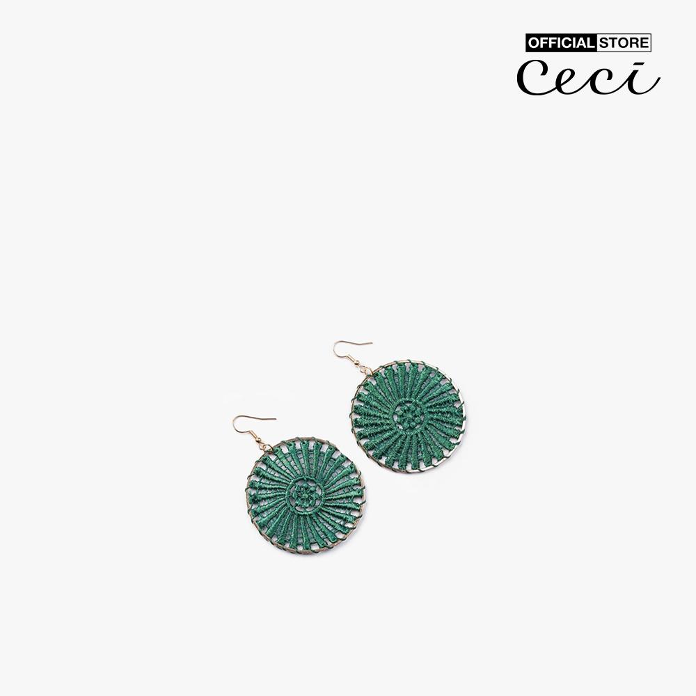 CECI - Khuyên tai nữ khoen tròn bện dây thời trang CC1-08000026-12