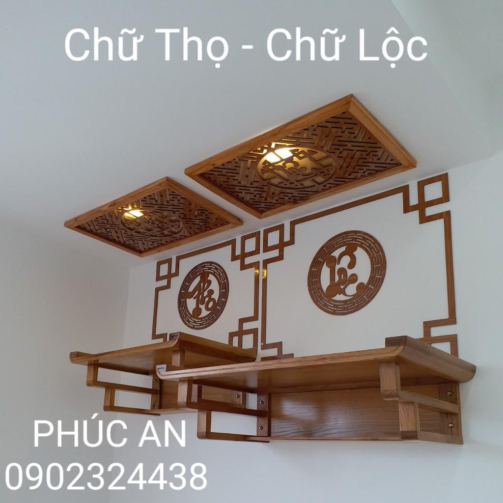 Ốp tròn bàn thờ treo tường, tủ thờ gia tiên, án gian trang trí không gian thờ cúng