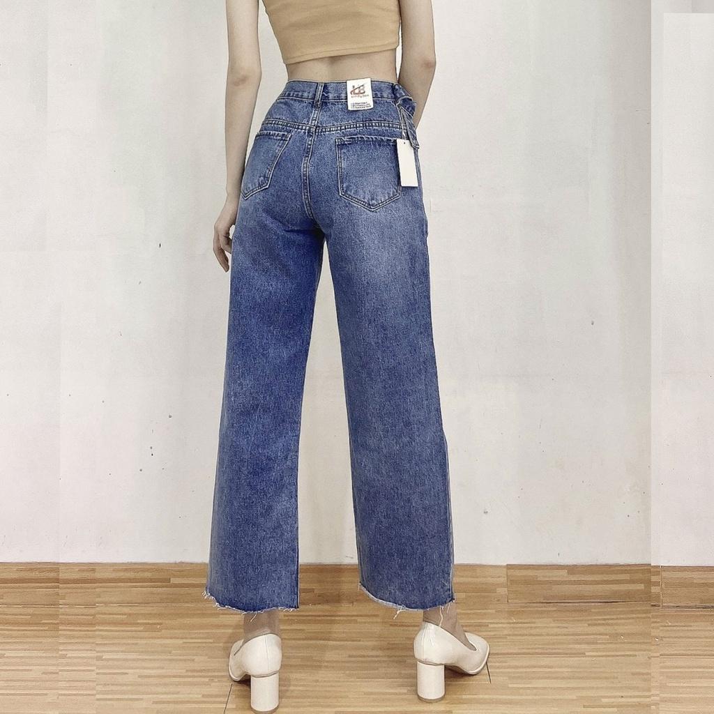 Quần baggy jean nữ lưng cao LB04 JL JohnsonLi