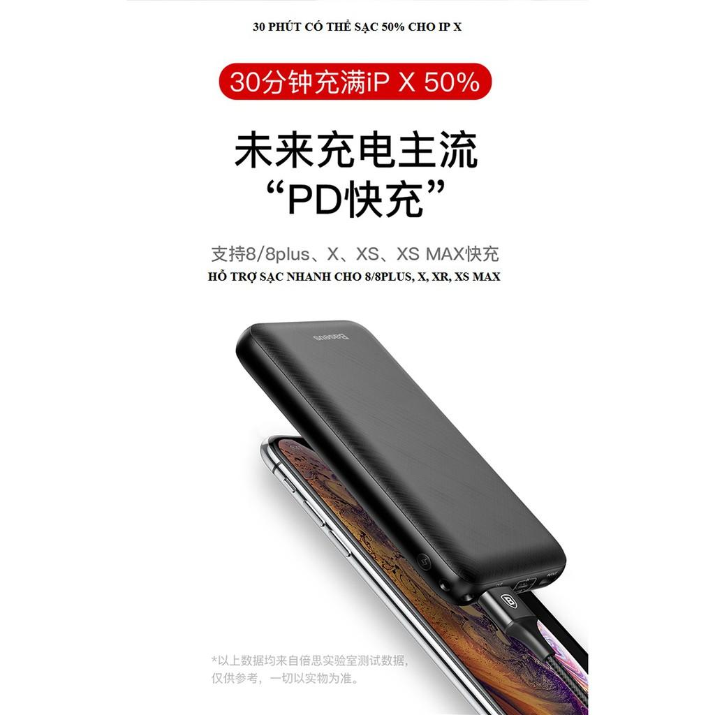 Pin sạc dự phòng nhanh Baseus Mini Q PD 20,000mAh cho Smartphone/ Tablet/ Macbook - Hàng Chính Hãng