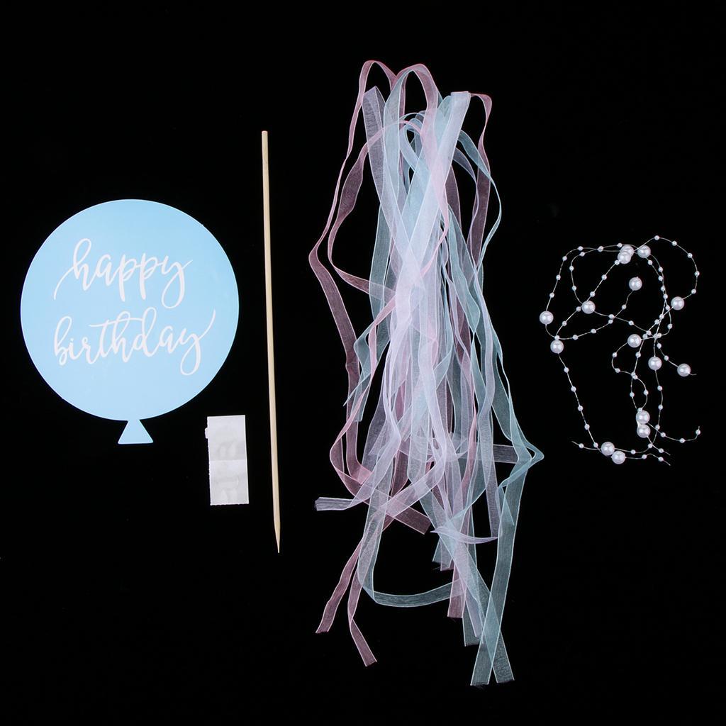 Cake Topper Insert Card Sticks Birthday Party Cake Centerpieces Decor