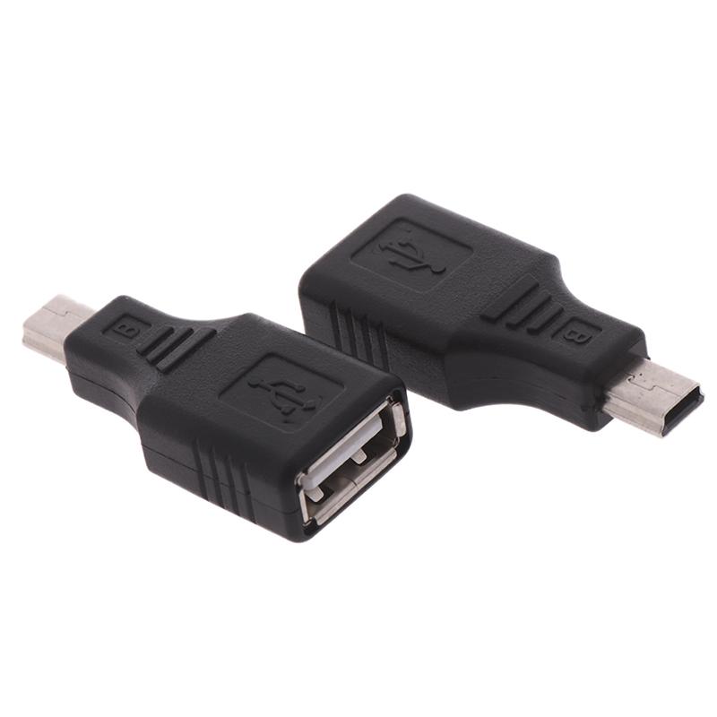 Mini USB Male to USB Female Bộ chuyển đổi kết nối Truyền dữ liệu đồng bộ OTG Adapter cho xe hơi AUX MP3 MP4 Máy tính bảng Điện thoại U-Disk Chiều dài cáp: 1 PC