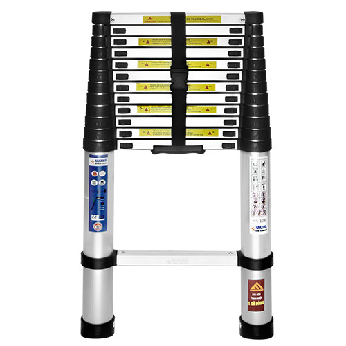 Thang nhôm rút đơn Nhật Bản HAKAWA HK150 - Phân phối chính hãng - Nhỏ gọn tiện lợi