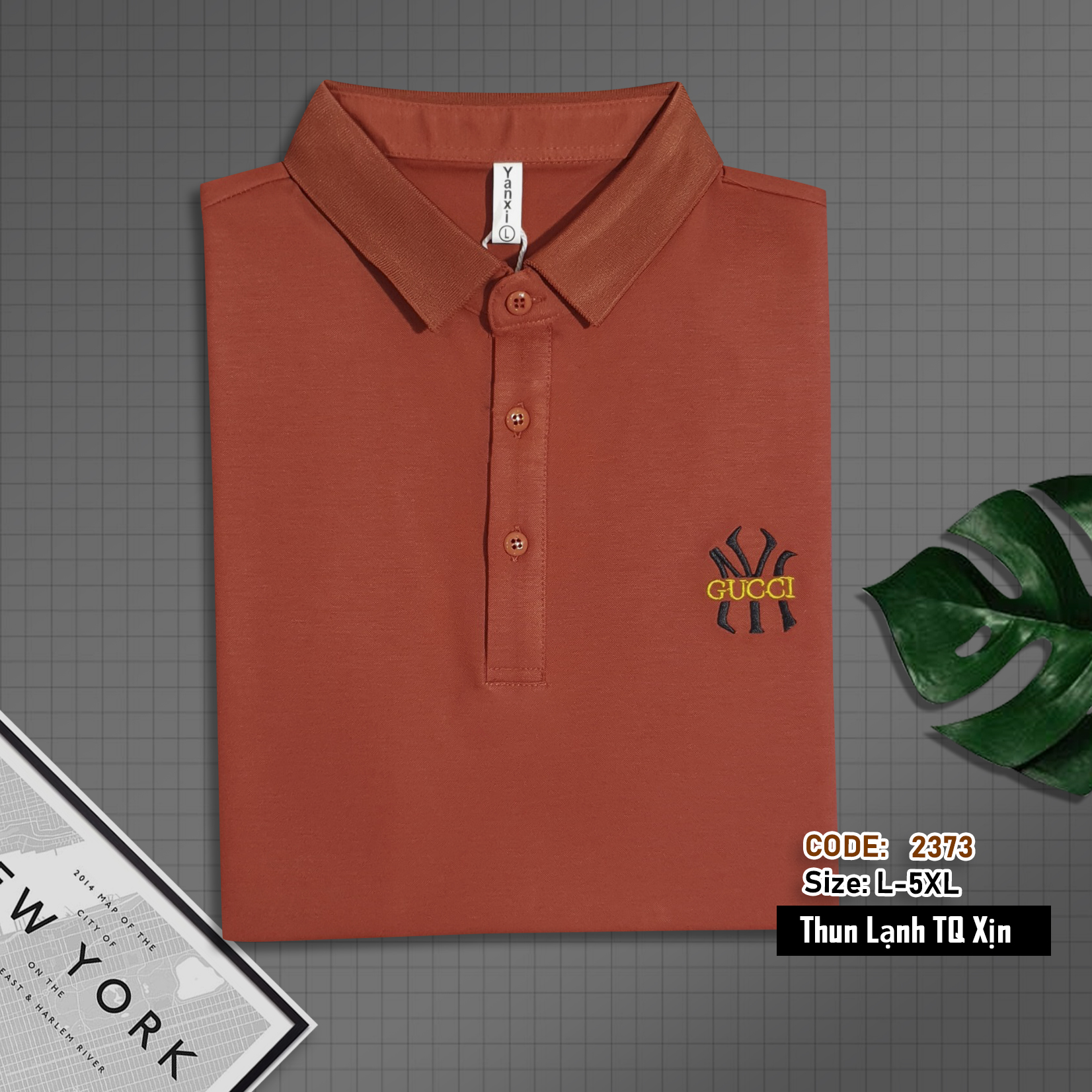 2373 - Áo Polo nam tay ngắn, Áo cổ trụ nam thun lạnh cao cấp, hàng Xưởng may Vinh Thiện Phát, sỉ từ 10 cái
