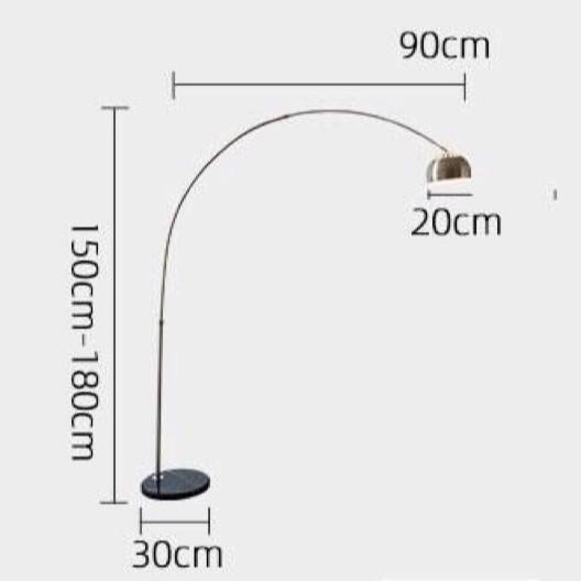 Đèn đứng để sàn BOW cao cấp tráng trí nội thất - đã bao gồm bóng led cao cấp