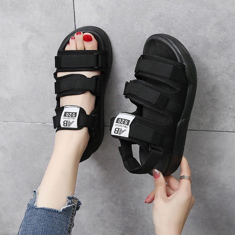 Sandal nữ nam AB siêu HOT 3 quai ngang kèm quai gót rời tiện lợi