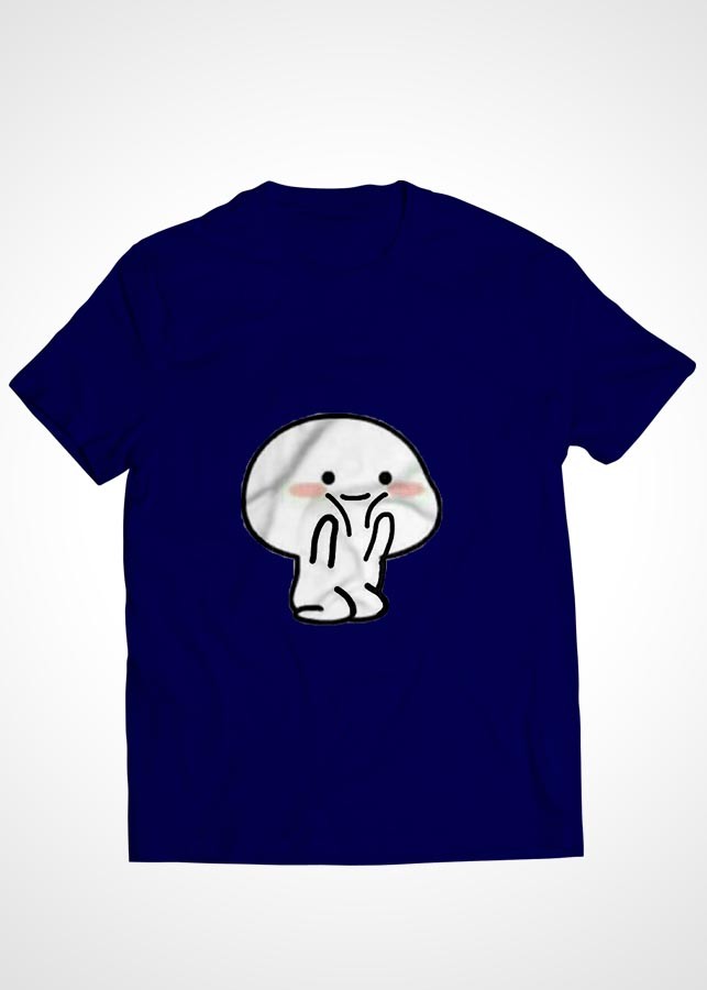 Áo thun cặp đôi Cotton màu xanh đen in hình mẫu 31