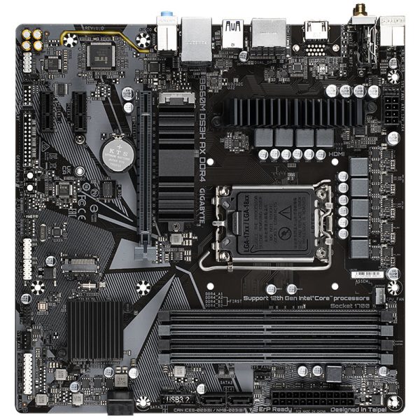 MAINBOARD GIGABYTE B660M DS3H AX DDR4 ( WI-FI 6 / LGA1700 / M-ATX / 4XDDR4 ) - Hàng Chính Hãng