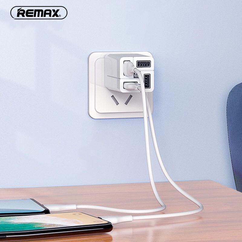 Cốc sạc nhanh 4 cổng USB Remax RP-U43 - Hàng Chính Hãng