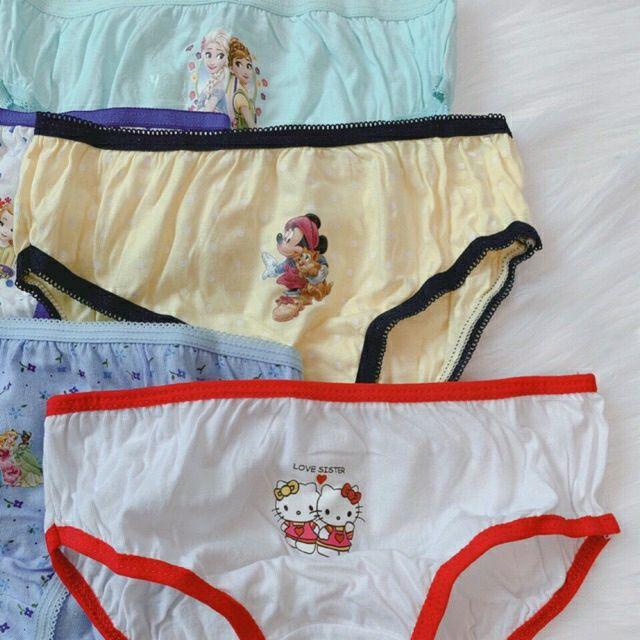 Set 4 Quần Lót Cotton Trẻ Em Túi Zip