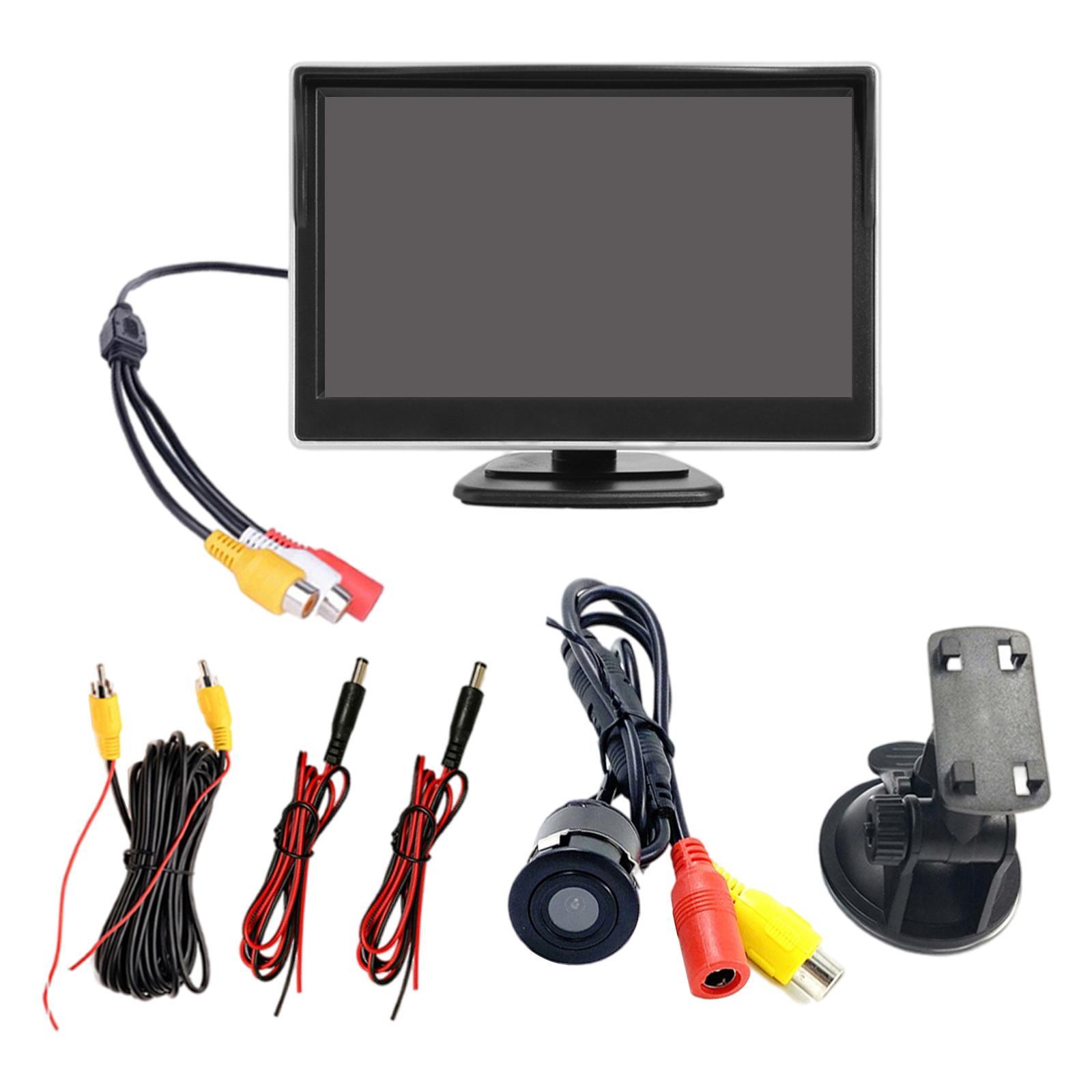 5 inch Car LCD Monitor Screen Fits for Parking Backup Rear View Camera
