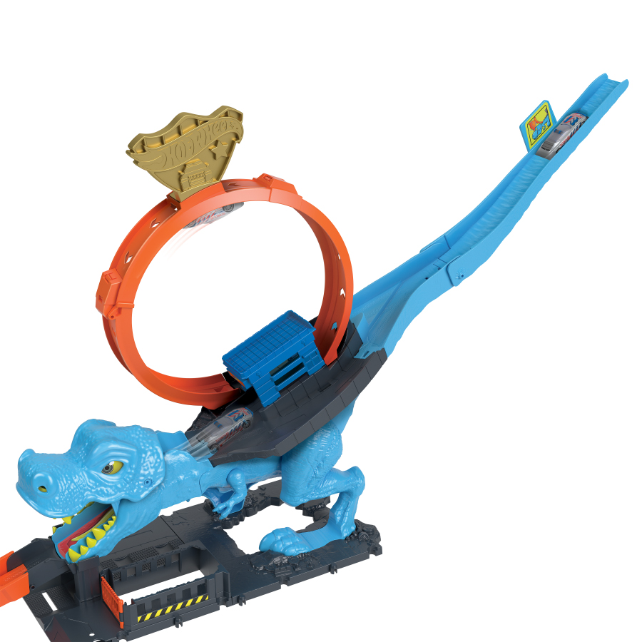 Đồ Chơi Thử Thách Khủng Long T-Rex Nuốt Chửng Siêu Xe HOT WHEELS HKX42