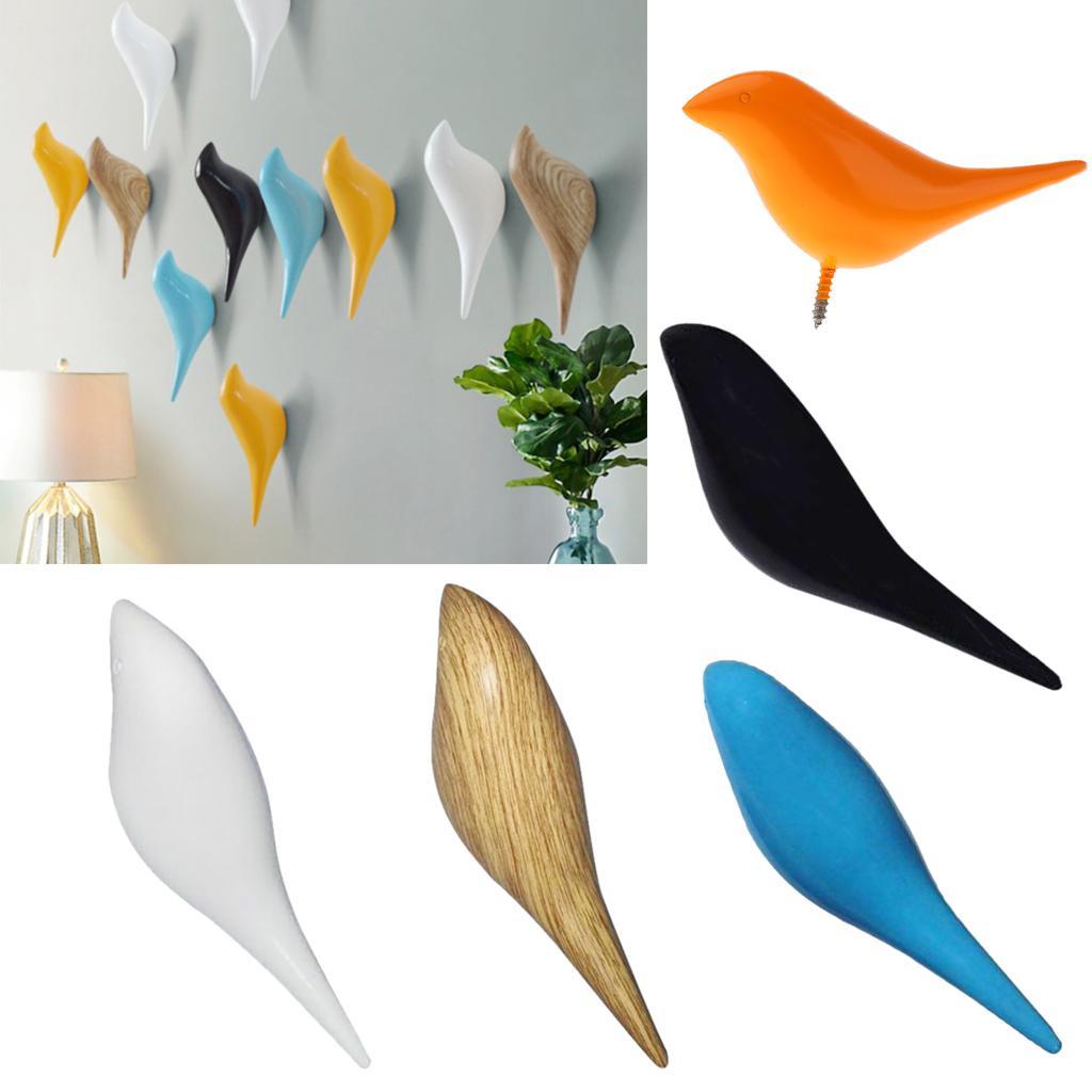 Cute Bird Wall Mounted Over Door Hook Hanger Clothes Coat Bag Holder