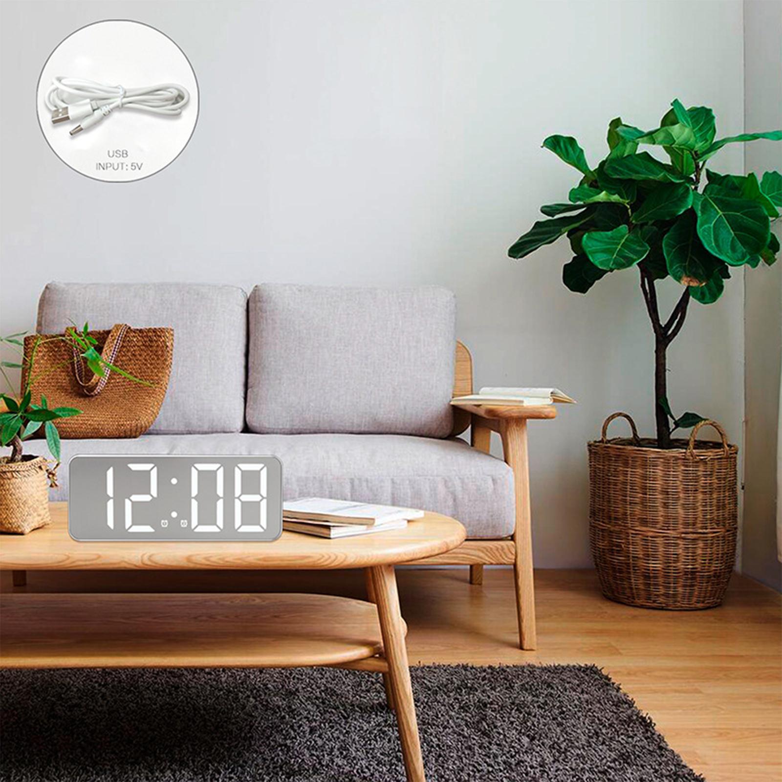 Desktop Clock LED Digital Clock Large Screen Display