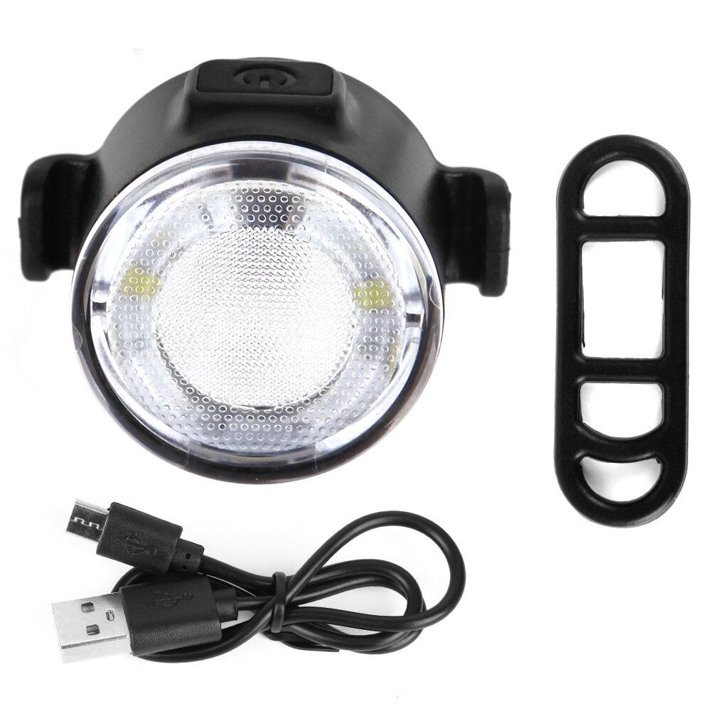 2pcs Mini LED Bicycle Headlamp and Tail Light USB Rechargeable Motorcycle Bike Light Waterproof Safety Warning Cycling Lights