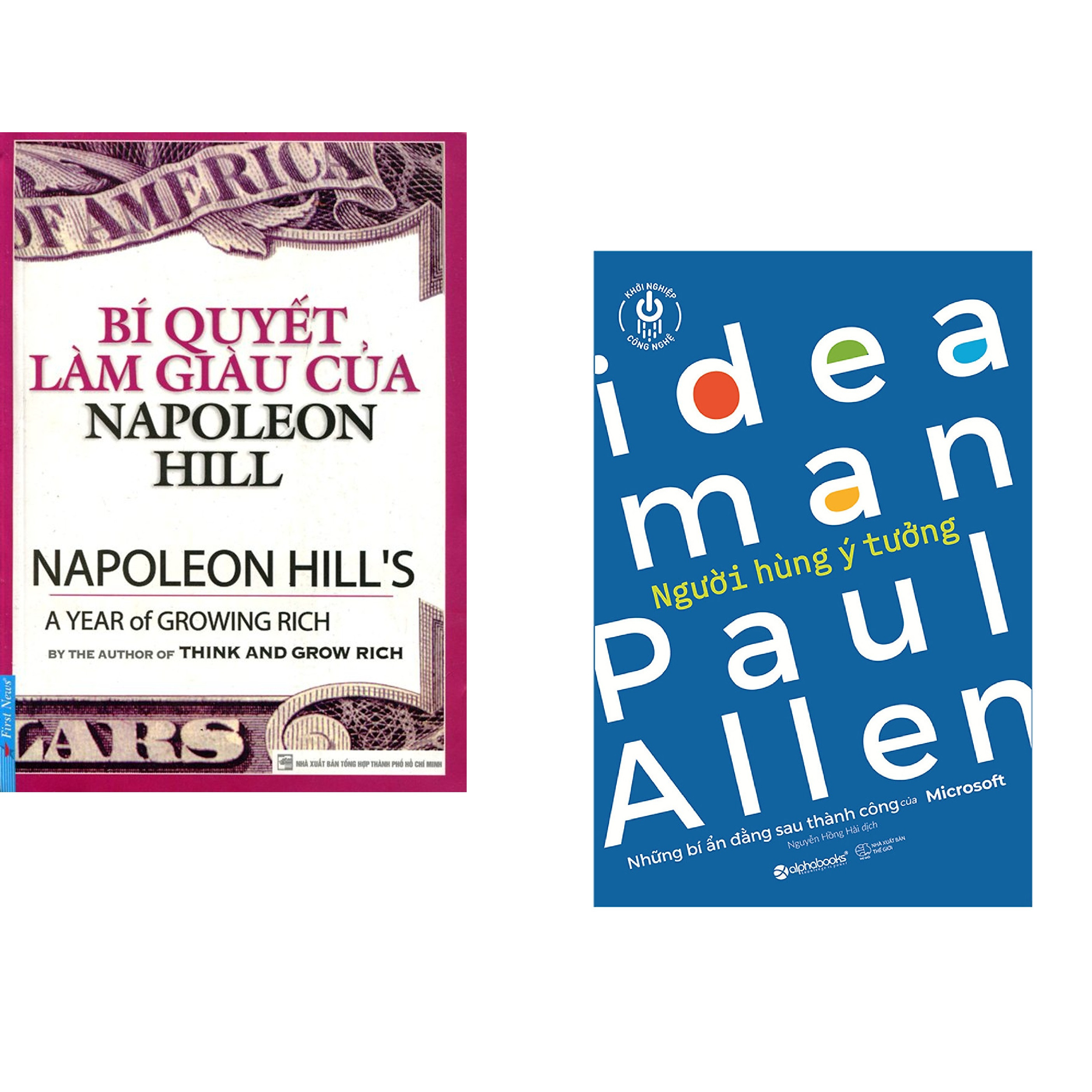 Combo 2 cuốn sách: Bí Quyết Làm Giàu Của NapoLeon Hill + Khởi nghiệp công nghệ - Người hùng ý tưởng