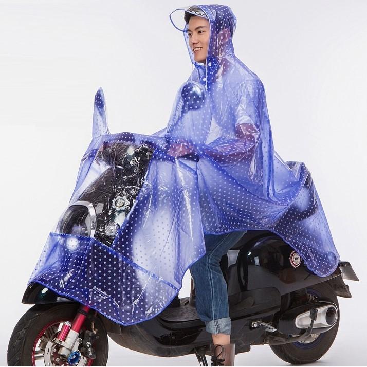 Áo Mưa 1 và  2 Đầu Cánh Dơi Chấm Bi Thời Trang Chất Liệu dẻo mềm - hàng việt - mầu tím