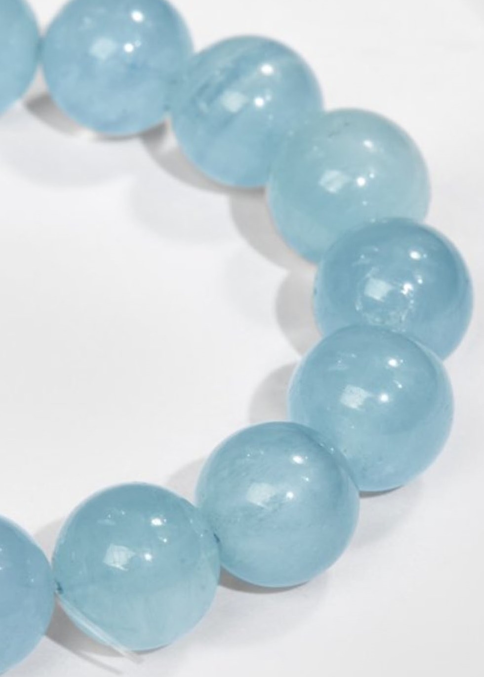 Gembank Lắc Tay Aquamarine 12MM Kèm Giấy Kiểm Định