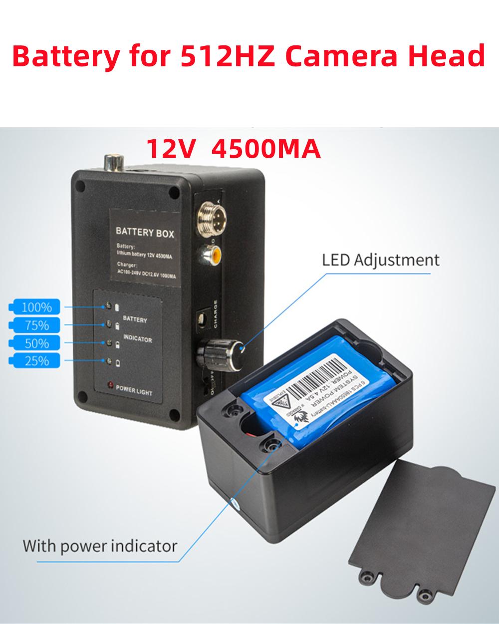 SYANSPAN 4500mah Pin của Máy quay video kiểm tra đường ống và Đường ống thoát nước Hệ thống nội soi công nghiệp Hộp di động